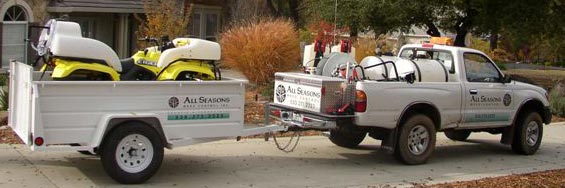 All Seasons Weed Control in Northern CA custom truck and spray ATV 